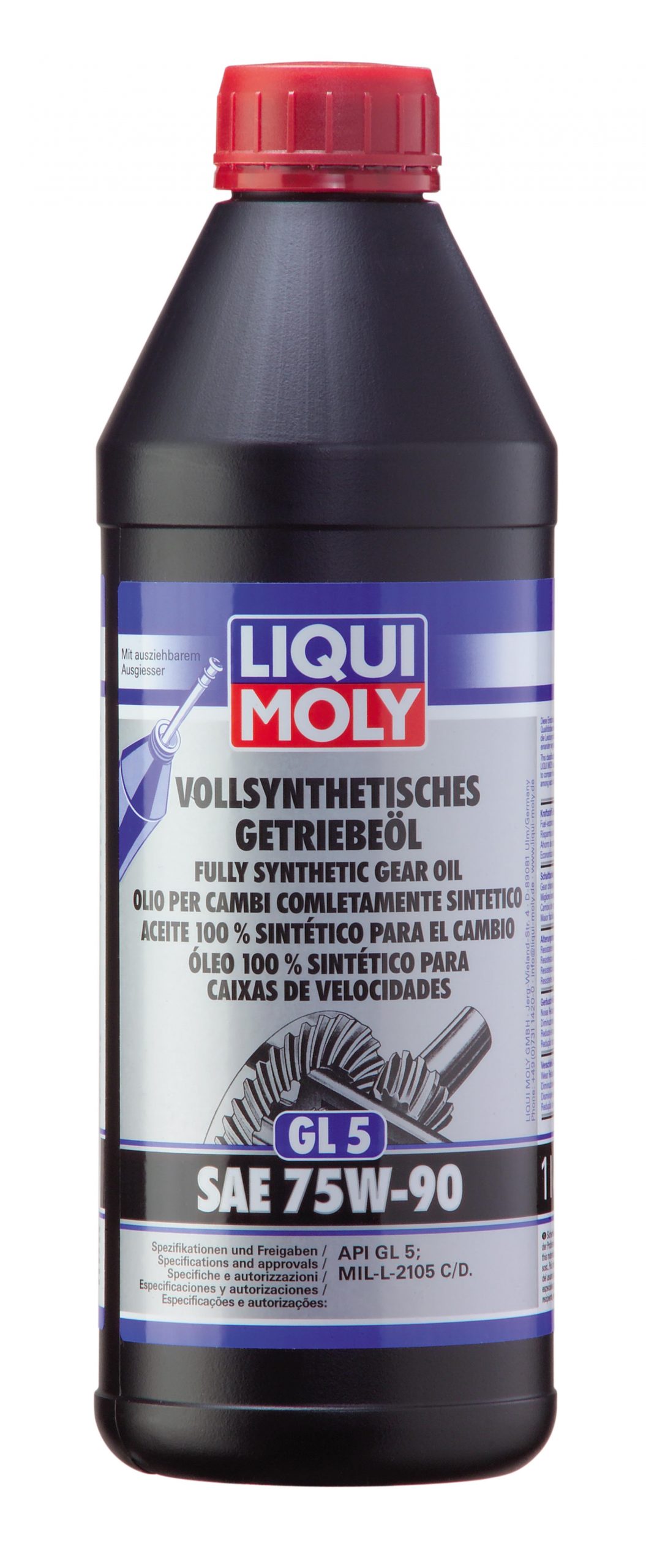 LM1950 Синтетическое трансмиссионное масло Vollsynthetisches Getrieb. 75W-90 GL-5 (1л) таврида ойл